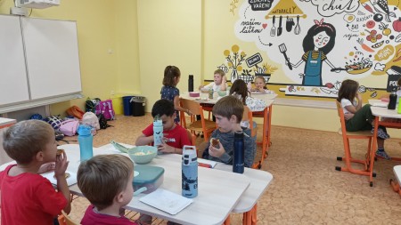 Den třídních kolektivů - spolupráce 1. B a 9. B