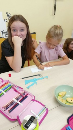 Den třídních kolektivů - spolupráce 1. B a 9. B