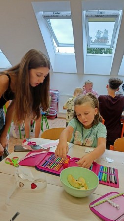 Den třídních kolektivů - spolupráce 1. B a 9. B